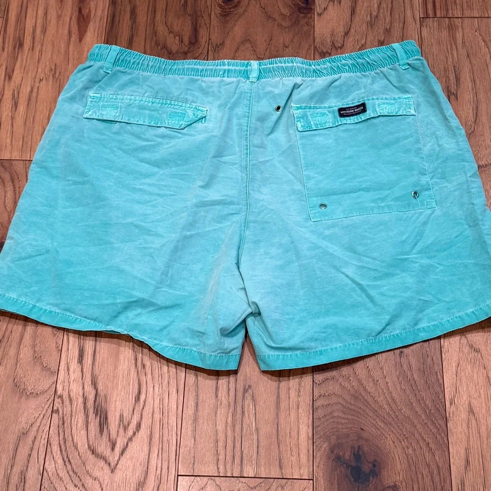 Southern Marsh Mens Turquoise Blue Swim Trunks Board Shorts 2X ZGRN493-CS-7